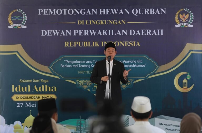 Penyaluran Daging Kurban DPD RI Pengingat Pentingnya Solidaritas Sosial