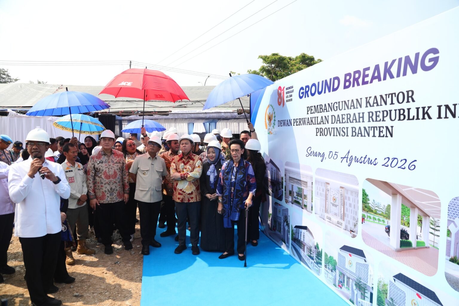 Groundbreaking Kantor DPD RI Banten, Sultan: Perkuat Komunikasi dan Aspirasi Daerah ke Tingkat Nasional