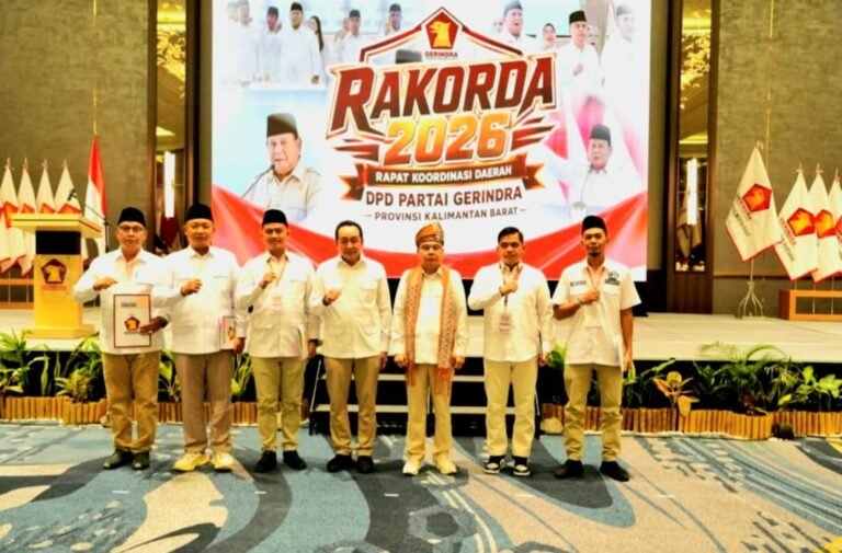 Rakorda Partai Gerindra Kalbar 2026, Dasco Ajak Kader Gerindra Terus Perkuat Soliditas