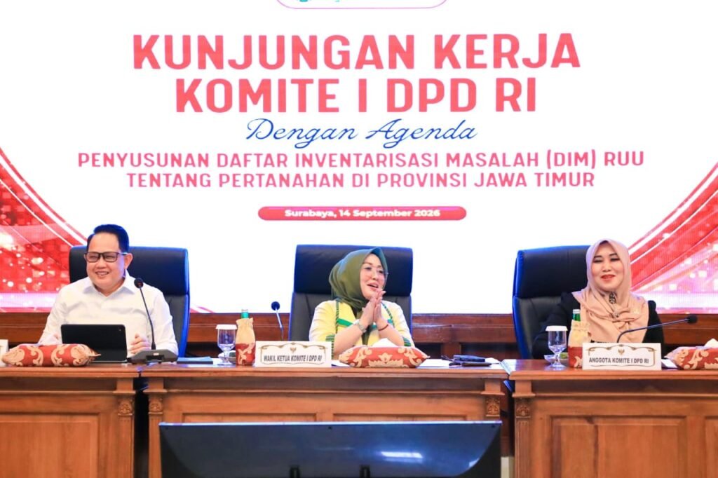Serap Masukan untuk Susun UU Pertahanan Baru, Komite I DPD RI Pilih Kunker ke Jawa Timur