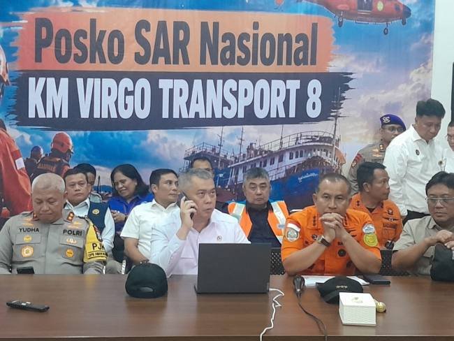 Basarnas Dorong KM Virgo Transport 8 Diangkat Cari Korban Yang Belum Ditemukan