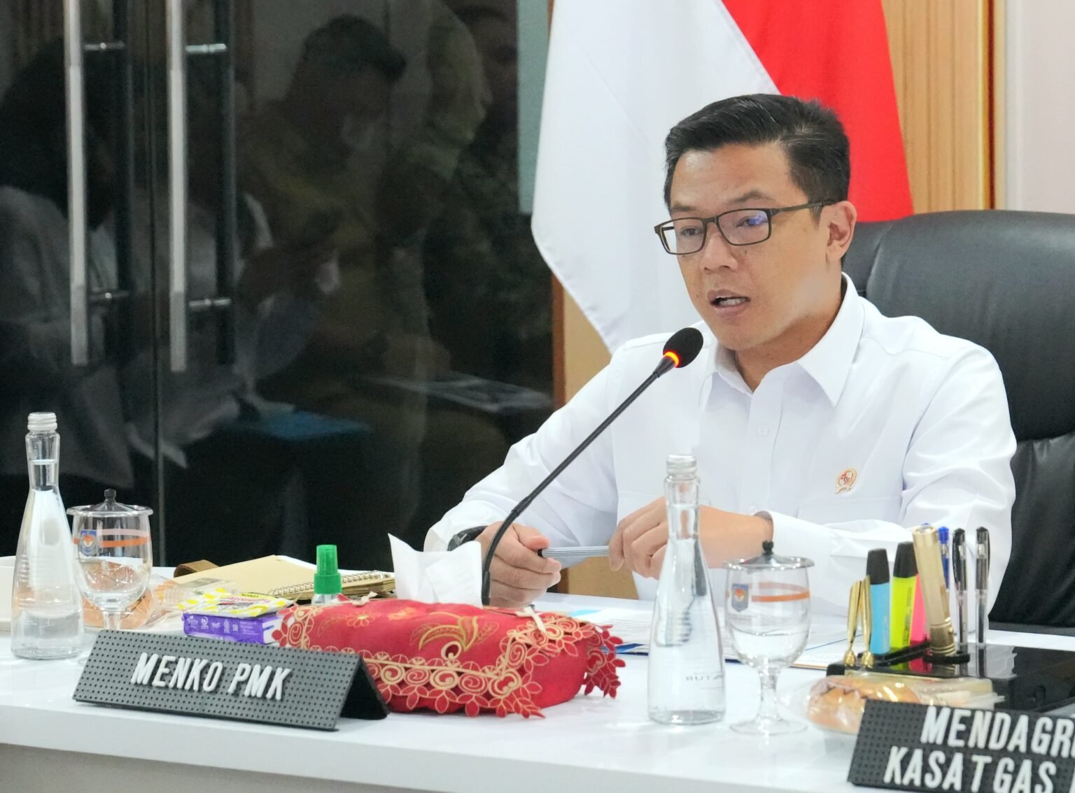 Menko PMK Sugiono Apresiasi Kinerja Satgas PRR dan Tekankan Mitigasi Perubahan Iklim